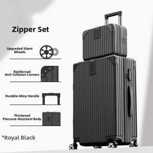 ROMADA | Silent Rotating Wheeled Large Capacity Lockable Suitcase 24 inch