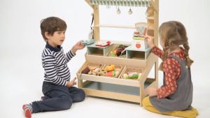 Tender Leaf Toys ของเล่นไม้ ชุดจ่ายตลาด ชั้นขายของร้านค้าแสนสนุก General Stores