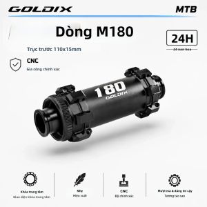 GOLDIX | Đùm Xe Đạp Leo Núi GOLDIX M180 MTB 60T Helical Ratchet 6 Lỗ Bắt Ốc Phanh Đĩa BOOST Thru Axle HG XD MS 24H 28H Hợp Kim Nhôm