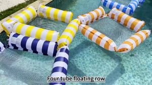⚡Free Inflator⚡4-in-1 Inflatable bed Summer Swimming Pool Water Sport Toy Floating bed Water Chair Hammock