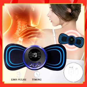 Keskin Full Body Massager Multifungsi - Pijat Elektrik Getar dengan 8 Mode & 19 Intensitas Hitam