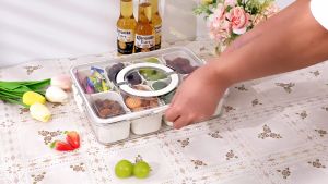 กล่องปิดสนิทเก็บอาหารสดในตู้เย็น กล่องเก็บอาหารในตู้เย็น สามารถใส่ผลไม้และอาหารปรุงสุกได้