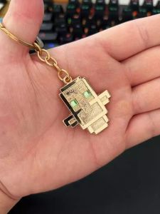 Mặt Dây Chuyền Metal Keychain Mô Hình Đồ Chơi Điện Tử 3D Mini Backpack Pendant World of Warcraft Game Cosplay Trang Sức Phụ Kiện