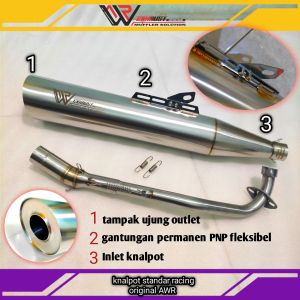 knalpot standar racing karismaSupra 125Supra new grand legenda primadll