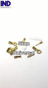 Skun-Sekun-Terminal Kabel Connector-Conector-Konektor Kuningan Ring Bulat-Bulet Besar Lubang-Lobang 6 mm-6mm