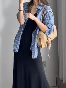 เสื้อเชิ้ตแขนยาวคอโปโลหลวมๆ ผ้าฝ้ายแท้ลายตัวอักษร YANGMEI ทรงหลวมๆ สำหรับผู้หญิง ฤดูใบไม้ผลิ ฤดูร้อน ฤดูใบไม้ร่วง ฤดูหนาว