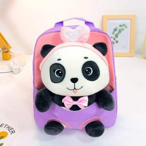 Ba lô hình thú panda gấu trúc con mèo cho bé mầm non siêu dễ thương cá tính