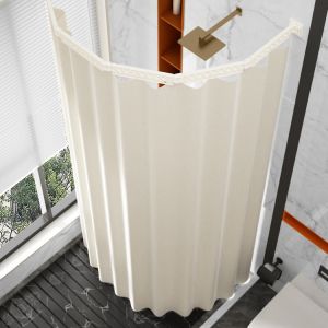 ZHUOLESHI | Invisible Foldable Waterproof Shower Curtain Bathroom Partition