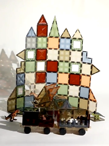 บล็อกตัวต่อแม่เหล็ก 4D Magnet tiles ของเล่นเด็ก ของเล่นเตัวต่อแม่เหล็กของเล่นเสริม็่มเหลแม่เหล แท่งแม่เหล็ก 100 pcs ตัวต่อ diy ของขวัญวันเกิด ของขวัญคริสต์มาส แท่งแม่เหล็ก