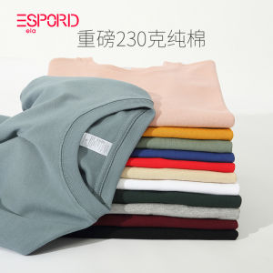 Heavy Japanese Style Long Sleeve Solid Color Fashion Brand Couple T-shirt