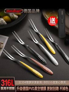 Fruit Fork Fancy 316L Stainless Steel For Home Accessible Luxury Cute Cake Dessert Fork Watermelon Fork Kids Safe