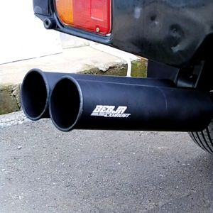 Knalpot Racing BRONG Hitam untuk Mobil Bensin/Truk Non-Turbo Grandmax Pick Up