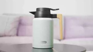 Bình giữ nhiệt Hokori dung tích 1500ml có quai cầm bằng gỗ chất liệu ruột inox 304 cao cấp