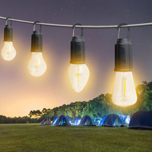 LED Camping Light Type-C USB Rechargeable Waterproof 400mAh 100LM Tent Light with Hook 3 Modes Outdoor Night Emergency Lighting