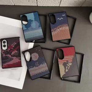 Ốp Lưng Chống Sốc Bằng Sợi Carbon Kevlar Cao Cấp Cho Samsung Galaxy Z Fold - Bao Da Tương Thích Sạc Không Dây Từ Tính