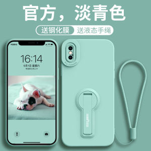 Ultra-Thin Silicone Phone Case for  X XS Max XR with Stand Mens Model Full Lens Protection GGUU Creative Simple Style