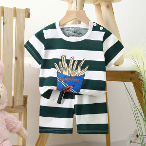 Tagkita | Bộ Quần Áo Tay Ngắn Bằng Cotton Cho Trẻ Em