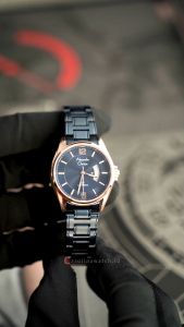 Jam Tangan Wanita Alexandre Christie Classic Steel AC 8684 LDBURBU Blue Dial Blue Stainless Steel Strap