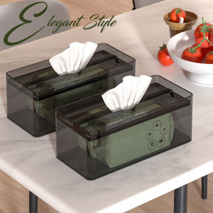 Locaupin Sinking Style Lid Facial Tissue Dispenser Desktop Dresser Napkin Holder Bathroom Toilet Paper Container Storage
