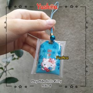 Móc Khóa Yushou May Mắn Hello Kitty - Mẫu 4 (Kiểu Omamori) Có sẵn