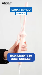 Sonar SN-730 Catokan Pengeriting Rambut Pink Soft Curly