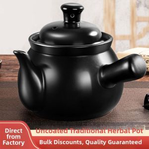 Traditional Ceramic Uncoated Medicine Pot