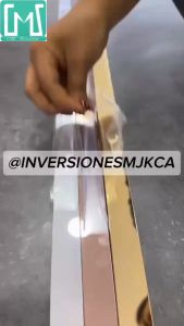 3M Mirror Wall Sticker Stainless Steel Decorative Strip DIY Background Wall Ceiling Line Home Decor