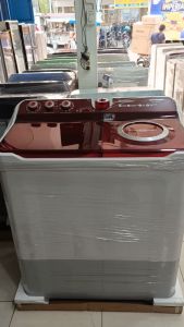 Mesin Cuci 2 Tabung SHARP EST 1290 12 KG Jumbo Cuci Kering Dolphin Wave