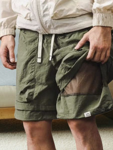 Quần Short Công Sở Nhanh Khô Chống Thấm Nước Ngoài Trời Cho Nam Mùa Hè Mát Mẻ Thời Trang Quần Dài Năm Điểm Phong Cách Thường Ngày