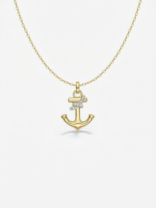 HEFANG Jewelry | Dây Chuyền Đa Năng Hình neo Nhỏ Tinh Tế