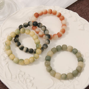 Bodhi Hand String Gradient Color Beaded Hand Chain for Women Girls Couple Bracelet Jewelry Accessories