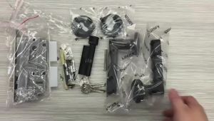 Kunci Pintu Full Handle Set Gagang Pintu Lurus Black Doff Premium/Pegangan Pintu Kekinian Premium Hitam Doff - 1 Set Komplit untuk Kamar Tidur dan Ruang Tamu dengan Kunci Ganda