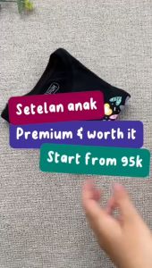 Myvistore Setelan Anak Perempuan Blouse & Kulot Usia 3-12 Tahun Motif Lucu Kekinian Bahan Katun