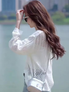 Fashionable Loose Knitted Sweater Beautiful Spring Summer 2025 New Womens Wear Elegant Sensation Comfortable Stylish Top