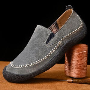 Large Size Mens Shoes 45 Casual Outdoor Leather Anti-slip Soft Bottom Retro Spring Autumn Summer Fashion Leisure Sports Shoes