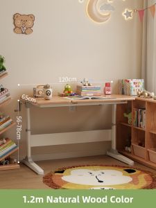 DONGMU | Childrens Adjustable Height Study Desk with Bookshelf and Eye Protection Light
