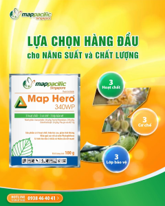 (Mappacific Singapore) Map Hero 340WP Gói (100G) - PHÒNG TRỊ NẤM BỆNH - Hàng Hiệu Chính Hãng