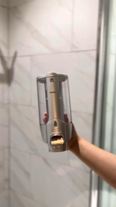 DOUBLE Soap Dispenser Sabun Cair Hotel 2 Tabung Dinding Kamar Mandi WC Shampoo Disinfectant Semprot