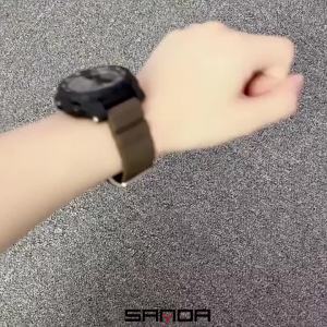 Fashion SANDA 3375 Mens Electronic Watch Sports Multi functional Waterproof LED Male and Female Student Electronic Watch 2025