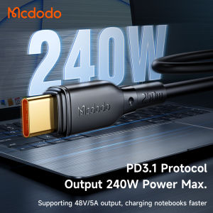 Mcdodo 5A 240W Type-C to Type-C PD3.1 Data Cable For Super Fast Charge & Data Transmission