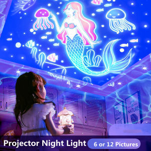 Kids Gift Projector Night Light Rechargeable 360 Adjustable Design Bedroom Nebula Galaxy Projector Lights Christmas Birthday