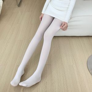 80D Velvet Soft High Elastic Matte Stockings White Dance Tights Nude Feel Skin Color Spring and Autumn Leggings Stockings Long Johns