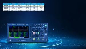 HanTek Oscilloskop Digital DSO2D10 DSO2D15 - Penguji Multimeter 2 Channel Saluran 100Mhz/150 Mhz