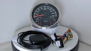 RHAXEL 110mm Car GPS Speedometer 120 200 KM/H Tachometer 8000RPM Fuel Level Water Temp.  Oil Press 10Bar Gauge Volt 12V 24V