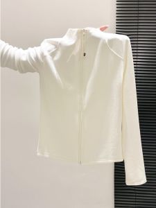 LUOSHAO | Half Turtleneck Slim Fit Long Sleeve T-Shirt