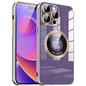 FLOVEME Luxury Plating Magsafe Phone Case For iPhone 14 13 12 11 Pro Max 14 Plus Wireless Charging Bumper Lens Protection Soft TPU Back Cover For iphone 14 13 12 11