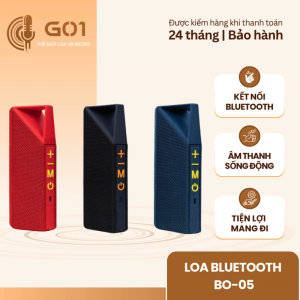 Loa bluetooth BO-05 không dây âm thanh sống động bass mạnh pin lâu thiết kế nhỏ gọn và tiện lợi mang đi