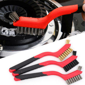 Đa năng Brass bàn chải làm sạch Nylon bàn chải dây thép đánh bóng chất tẩy rửa kim loại Brushes bếp vệ sinh phòng tắm công cụ