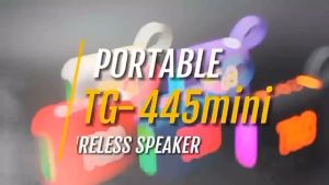 T&G TG-445 Mini TWS RGB LED Lights IPX4 Waterproof Portable Wireless Stereo Music Speaker Multi Function