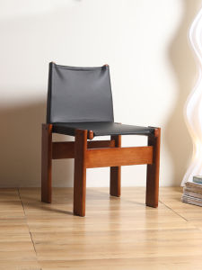 เก้าอี้พระสไตล์นอร์ดิกเก้าอี้รับประทานอาหารพนักพิงไม้แท้แบบเรียบง่ายสำหรับใช้ในบ้านโต๊ะและเก้าอี้สำหรับโต๊ะและเก้าอี้ดีไซน์เนอร์สไตล์วินเทจ